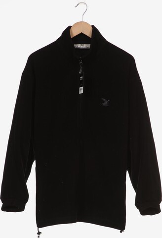 SALEWA Sweatshirt & Zip-Up Hoodie in XXL in Black: front