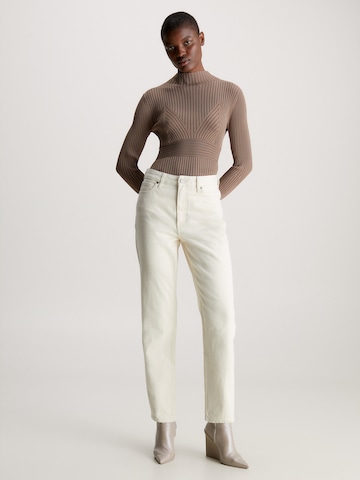 Calvin Klein regular Τζιν σε λευκό