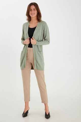 b.young Knit Cardigan in Green