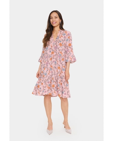 SAINT TROPEZ Jurk 'Eda' in Roze