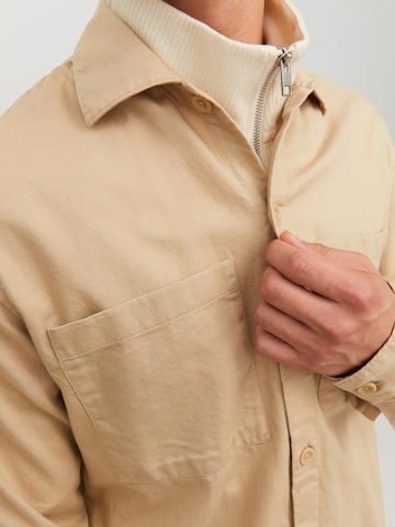 Regular fit Camicia 'PETE' di JACK & JONES in beige