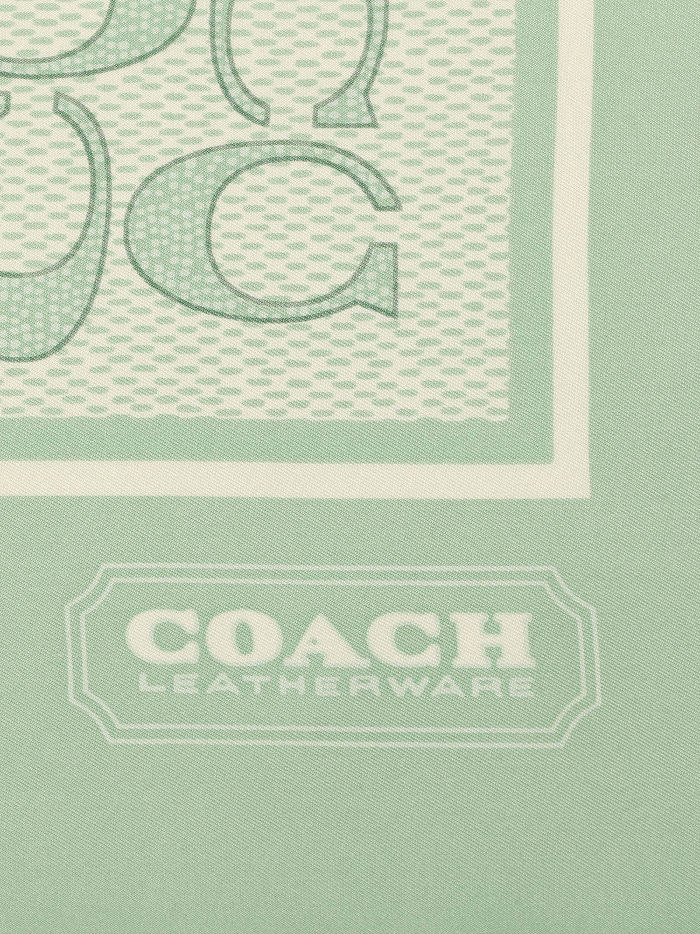 COACH Tørklæde 'Vintage Signature C' i grøn