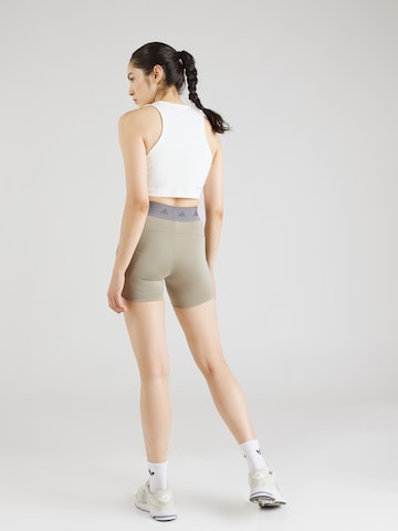 ADIDAS PERFORMANCE Skinny Workout Pants 'HYGLM  SHO Q3' in Green