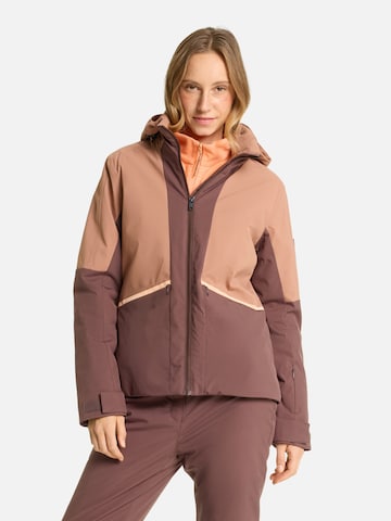 ZIENER Athletic Jacket 'TAWIA-Z' in Brown: front