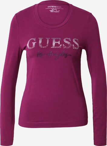 GUESS - Camisa em rosa: frente