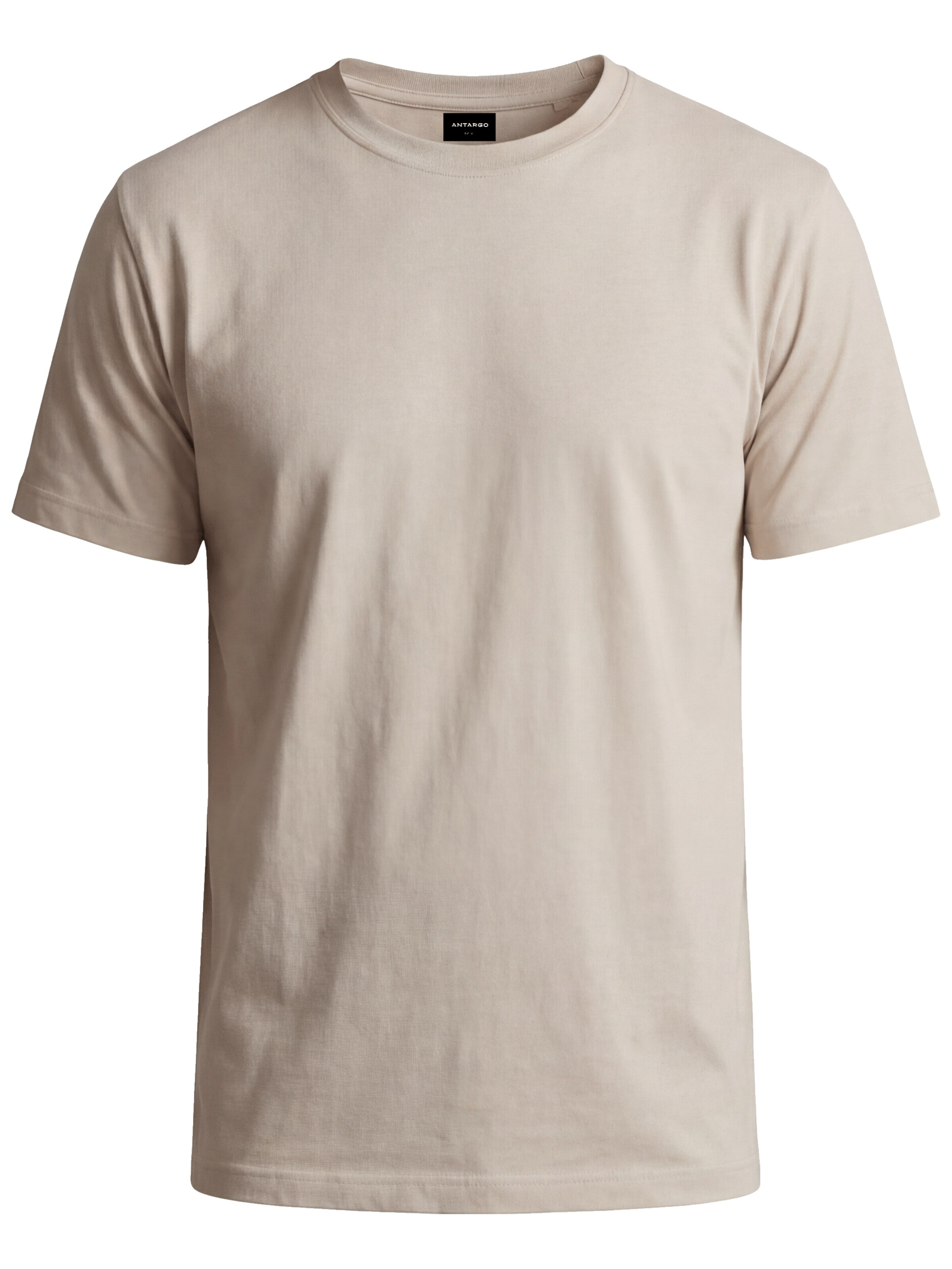 Antargo Shirt 'Heavy Cotton' in Beige: front