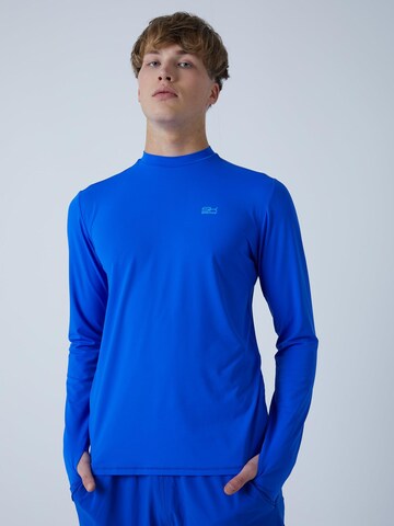 SPORTKIND Funktionsshirt 'Langarmshirt High-Neck'‌‌‌‌‌‌‌‌‌ in Blau