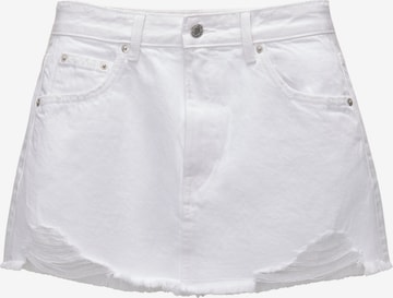 Pull&Bear Skirt in White: front