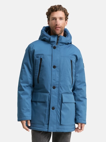 TOM TAILOR Winterparka in Blauw: voorkant