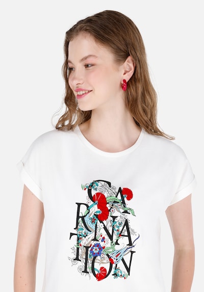 Colin's Shirt in de kleur Groen / Rood / Zwart / Wit, Productweergave