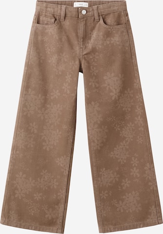 MANGO KIDSWide Leg/ Široke nogavice Traperice 'Victoria' - smeđa boja: prednji dio