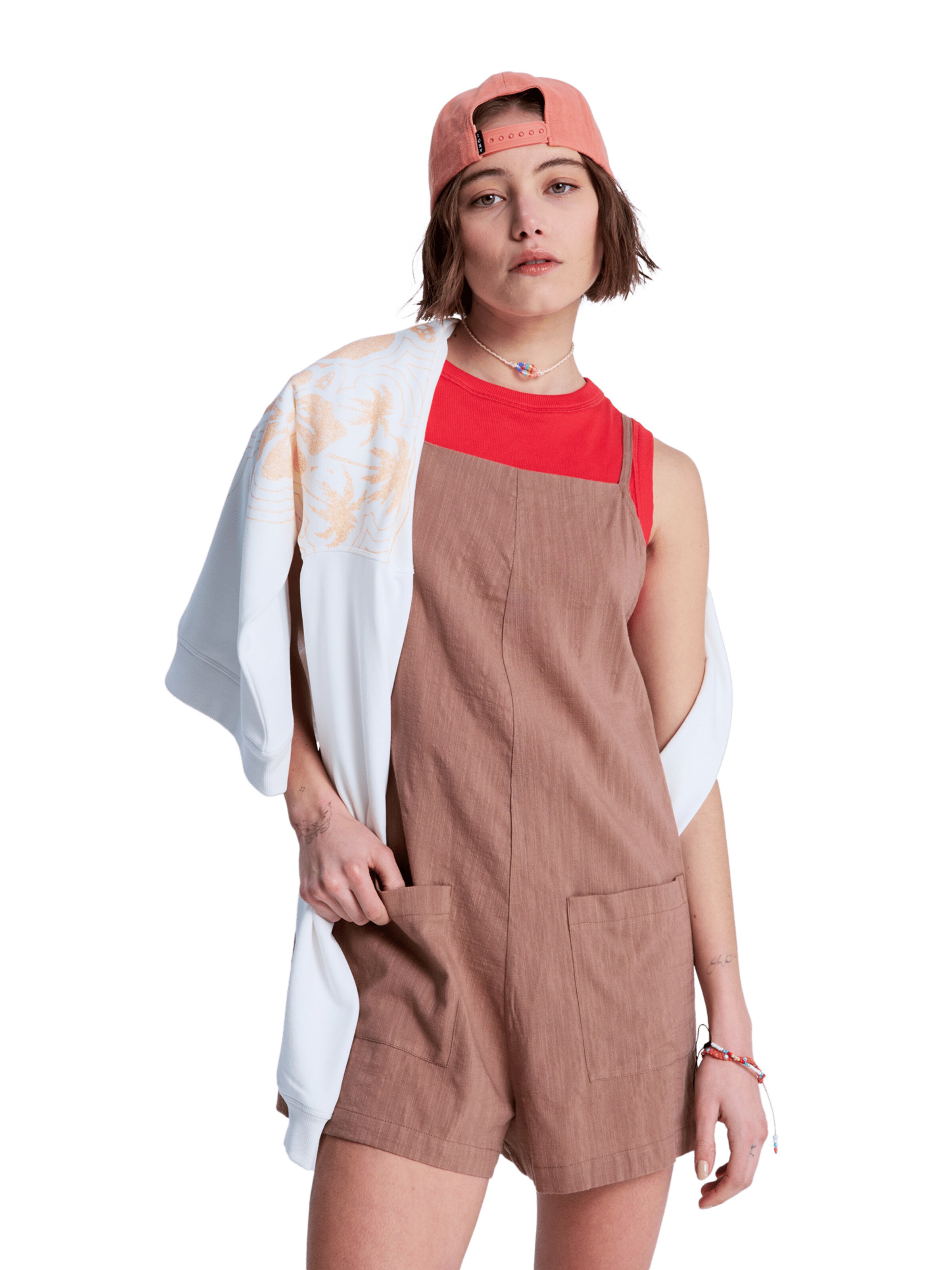 ROXY Kombinezon 'Lavender Haze' | rjava barva: sprednja stran