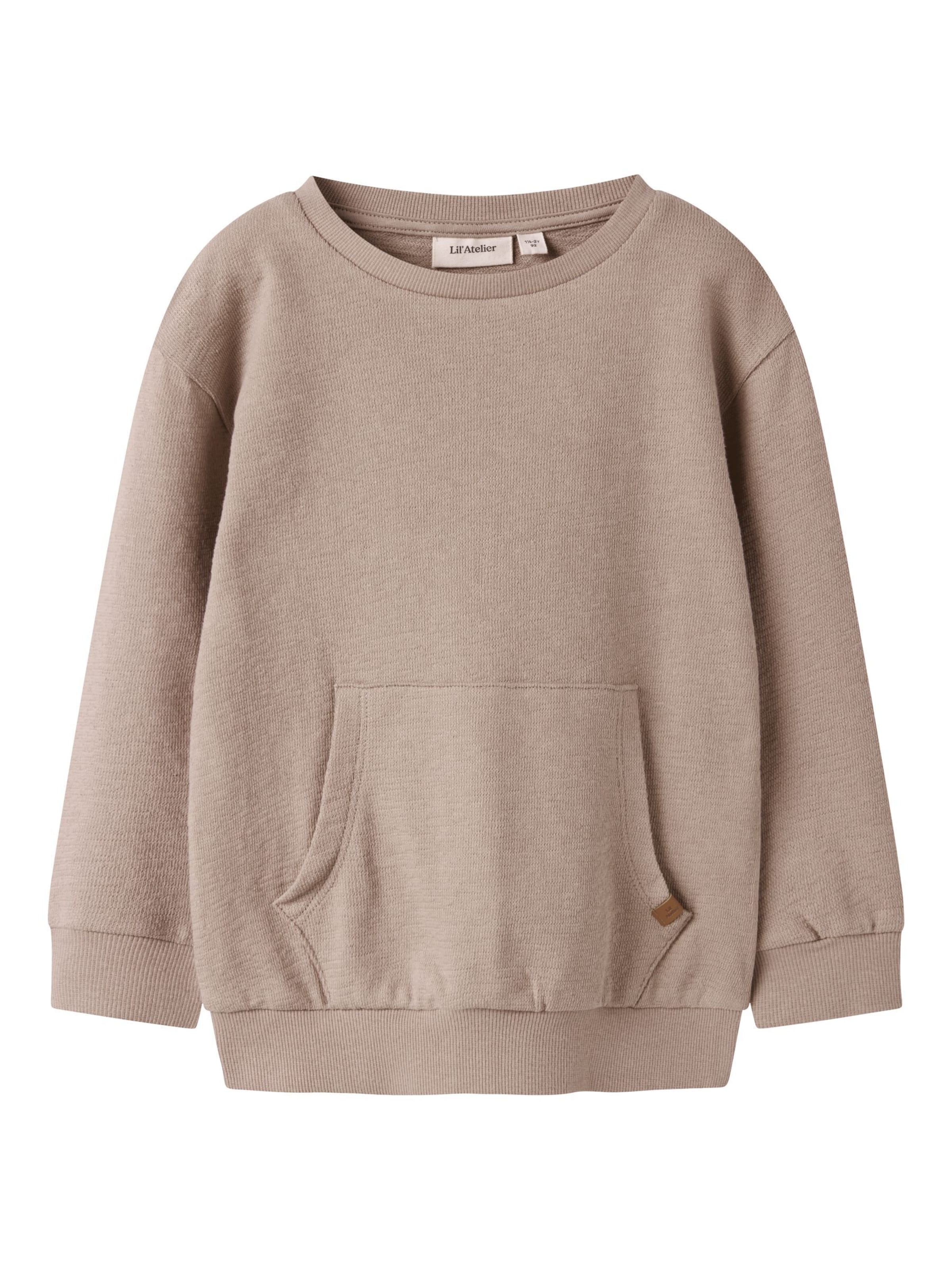 Sweat Lil'Atelier en beige : devant
