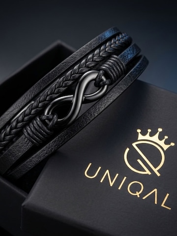 UNIQAL Armband 'NICE' in Zwart