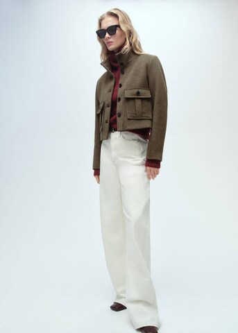 MANGO Between-Season Jacket 'Celine' in Green