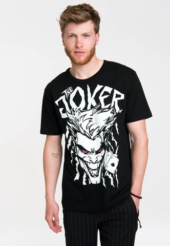 LOGOSHIRT Shirt in Zwart: voorkant