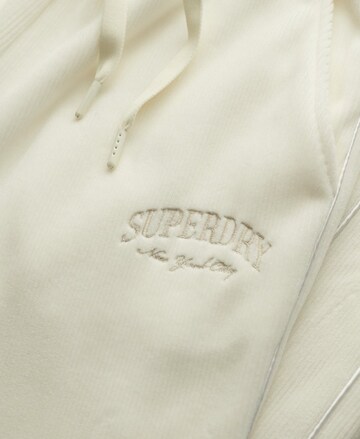 évasé Pantalon 'Country Club' Superdry en blanc