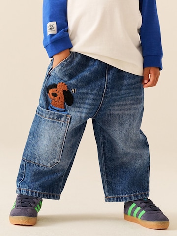 Next Wide leg Jeans in Blue: front