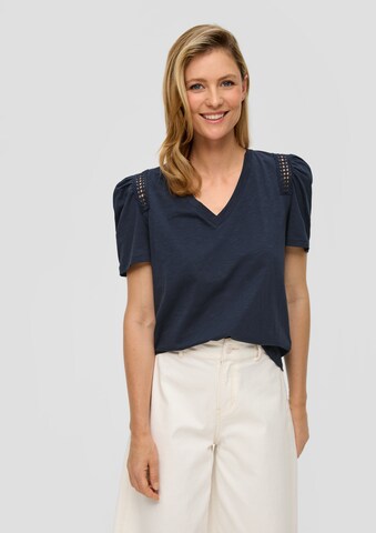 s.Oliver Shirt in Blauw: voorkant