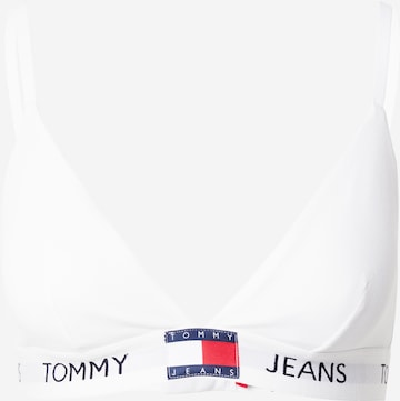 Tommy Jeans Сутиен в бяло: отпред