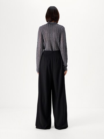 Vero Moda Tall Bő szár Nadrág 'VMLIVA' - fekete