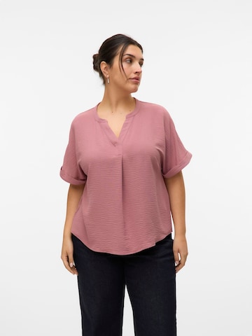 Vero Moda Curve Blouse 'VMCelva' in Roze: voorkant