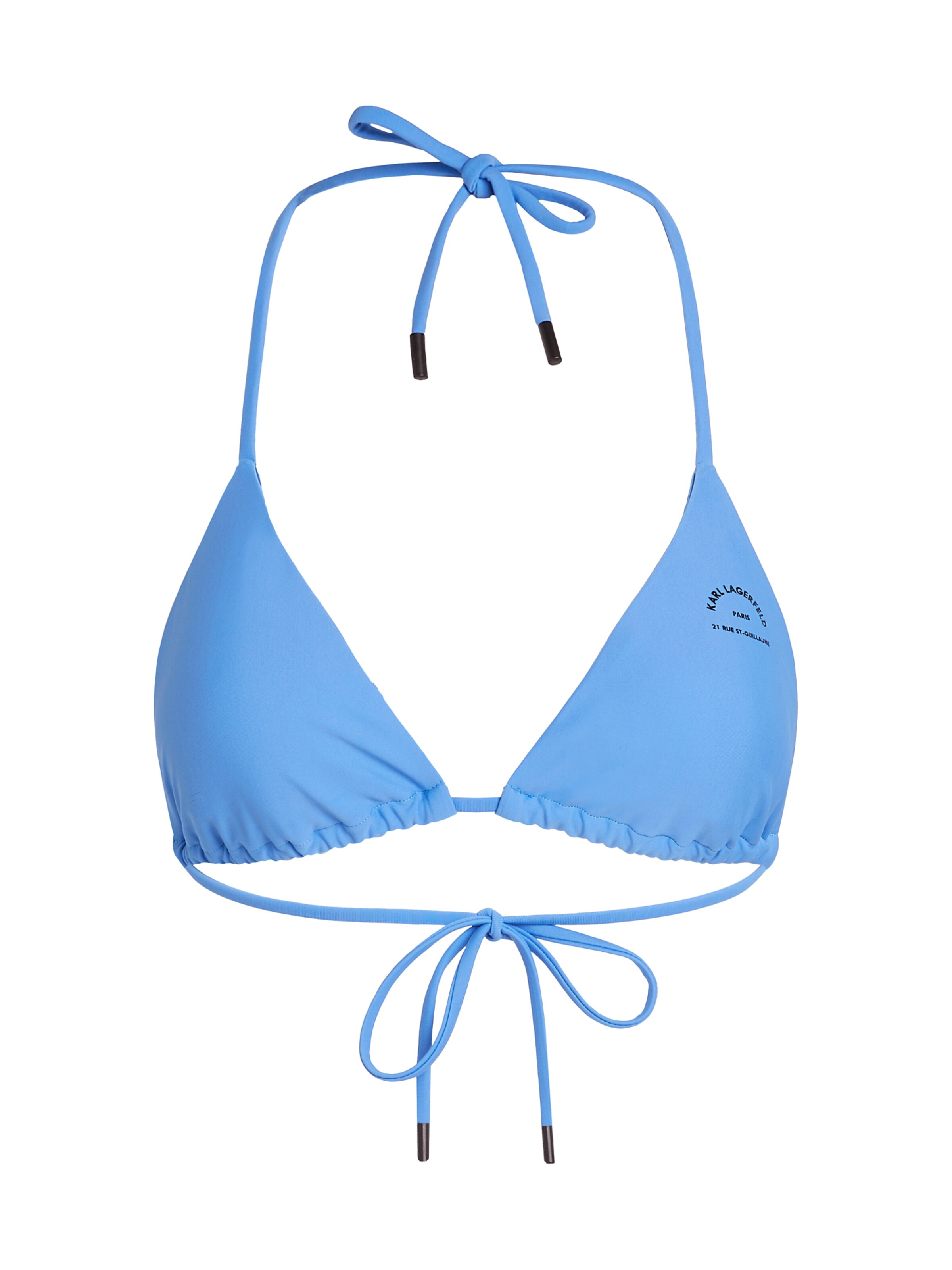 Karl Lagerfeld Triangen Bikiniöverdel i blå: framsida