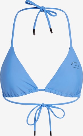 Triangolo Top per bikini di Karl Lagerfeld in blu: frontale