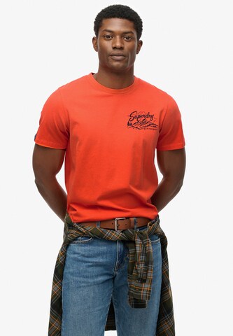T-Shirt Superdry en orange : devant