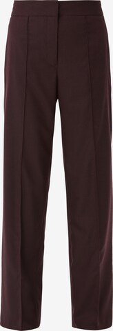 Pantalon à plis s.Oliver BLACK LABEL en rouge : devant