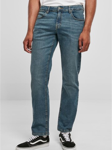 Urban Classics Regular Cargo jeans 'Carpenter' in Blue: front