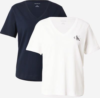 XXS dydžio Marškinėliai iš Calvin Klein Jeans, spalva – tamsiai mėlyna / balta, Prekių apžvalga