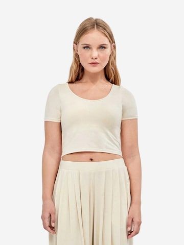 Gisela Tréning póló - bézs: elől