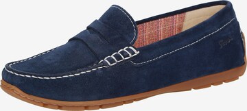 SIOUX Mocassins in Blauw: voorkant