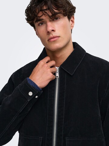 Veste mi-saison 'ONSSinclair' Only & Sons en noir