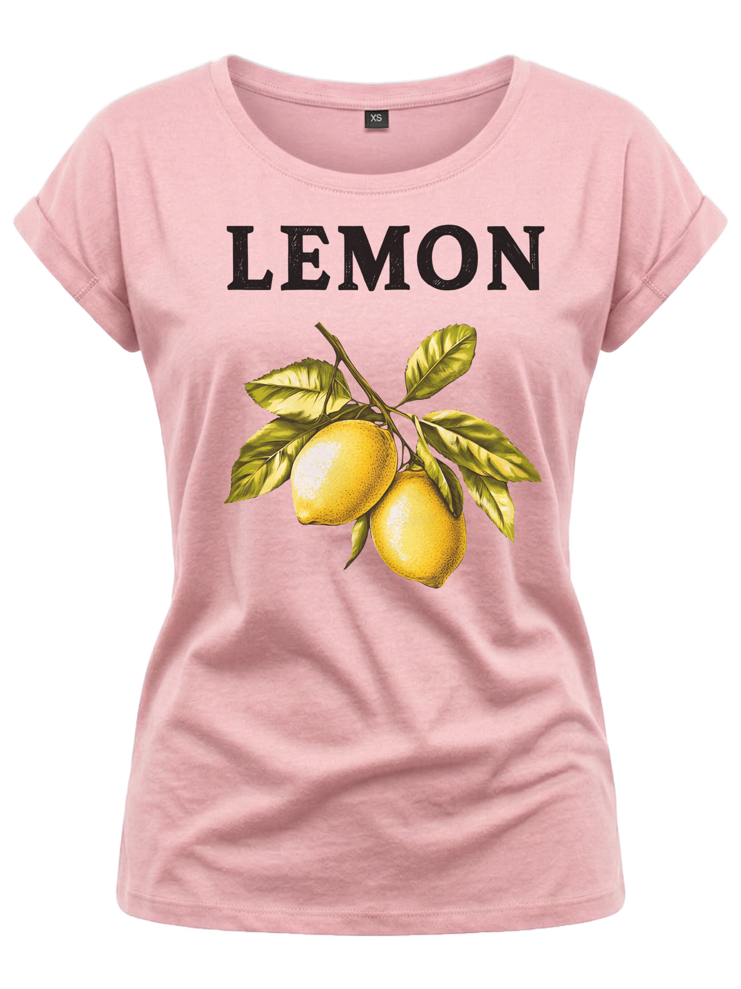 MAKAYA Shirt 'Lemon' in Pink: front