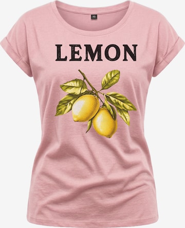 MAKAYA Shirt 'Lemon' in Pink: front