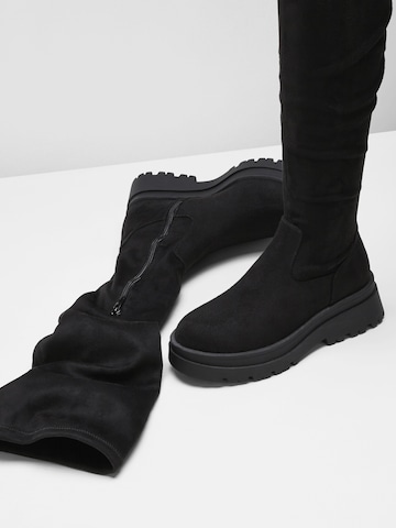 bonprix Overknees i svart