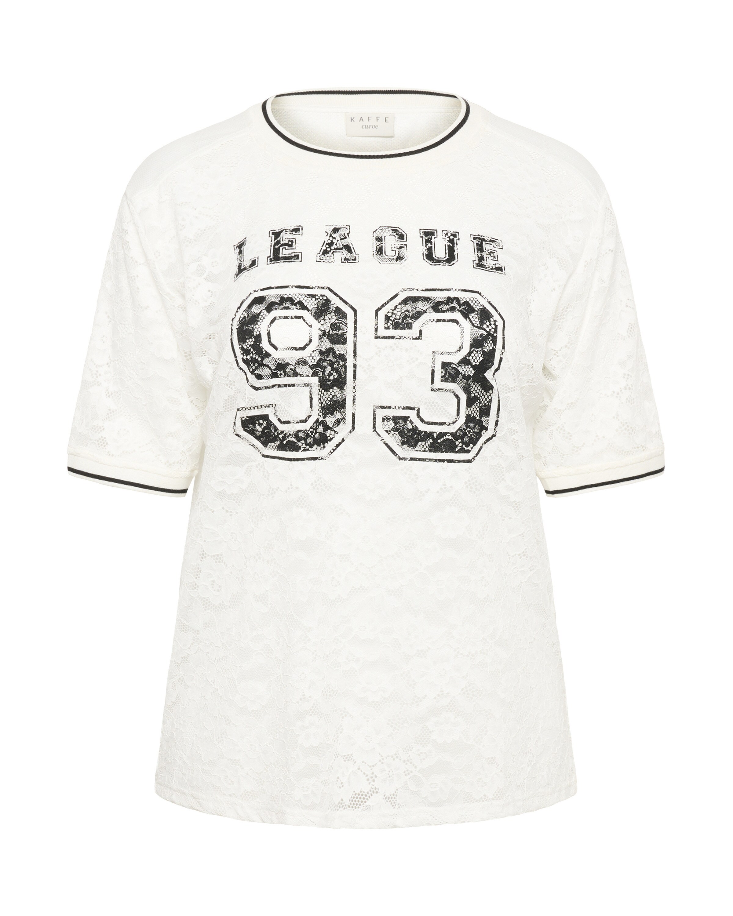 KAFFE CURVE T-Shirt 'KCbella ' in Weiß: Vorderseite