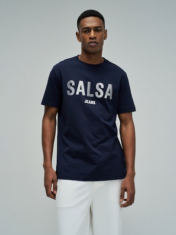 Salsa Jeans Shirt in Blauw: voorkant