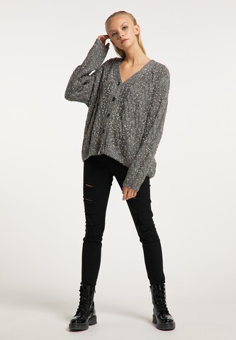 myMo ROCKS Knit Cardigan in Grey