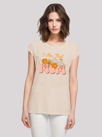 T-shirt F4NT4STIC en beige : devant