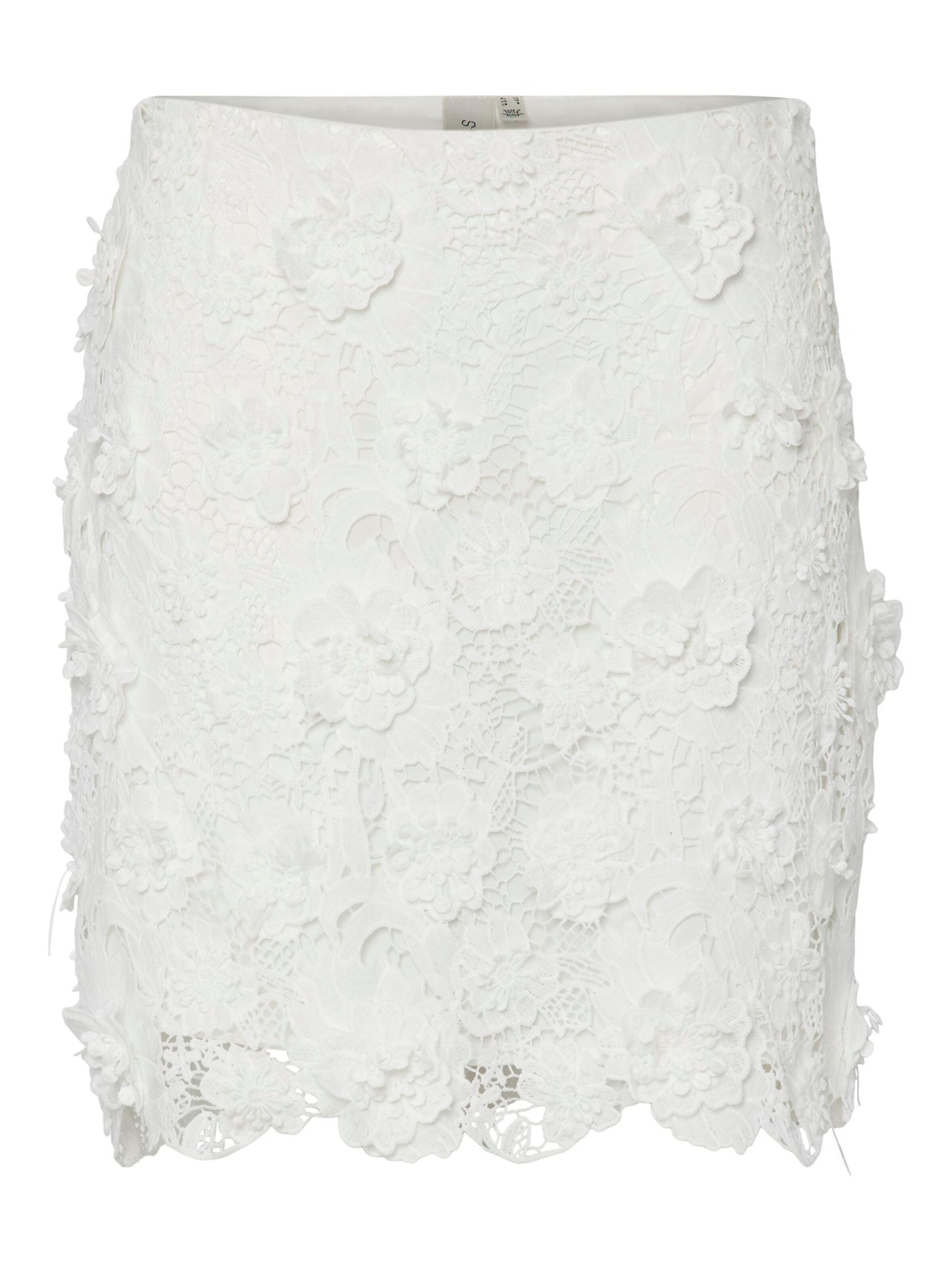 YAS Falda 'YASBluma' en 36 en blanco, Vista del producto
