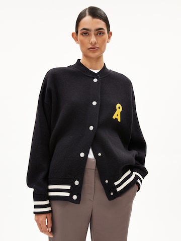 ARMEDANGELS Knit cardigan in Black: front