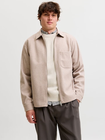 Veste mi-saison JACK & JONES en beige : devant