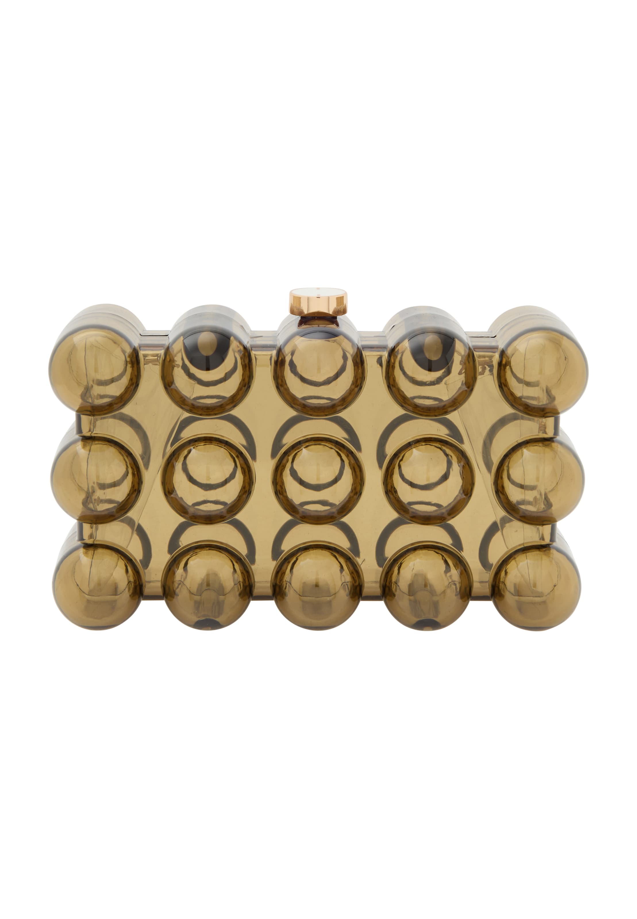 KRZY Клатч в Коричневый: спереди