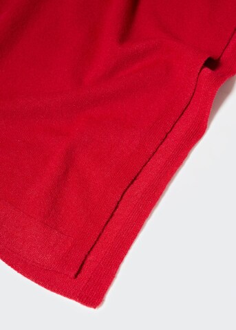 MANGO Pletené šaty - Červená