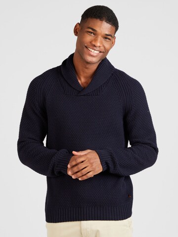 BOSS Sweater 'Amado' in Blue: front
