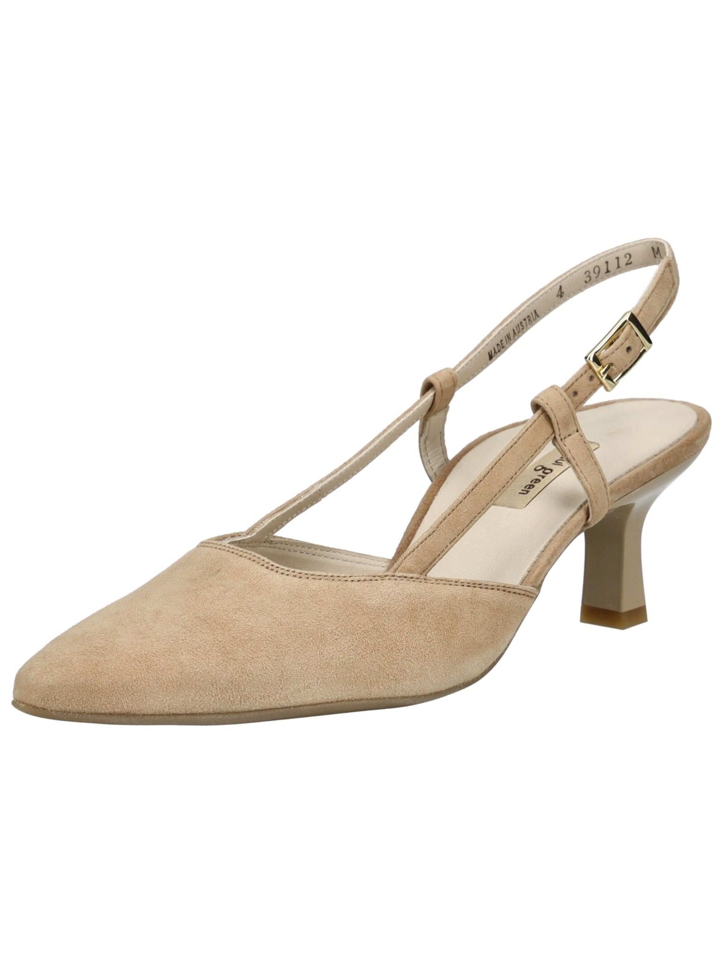 Décolleté sling di Paul Green in marrone: frontale