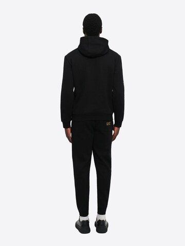 EA7 Emporio Armani Sweatshirt 'Felpa Cappuccio EA7 da Uomo - nero 7M000570MC004 NEROORO' in Zwart